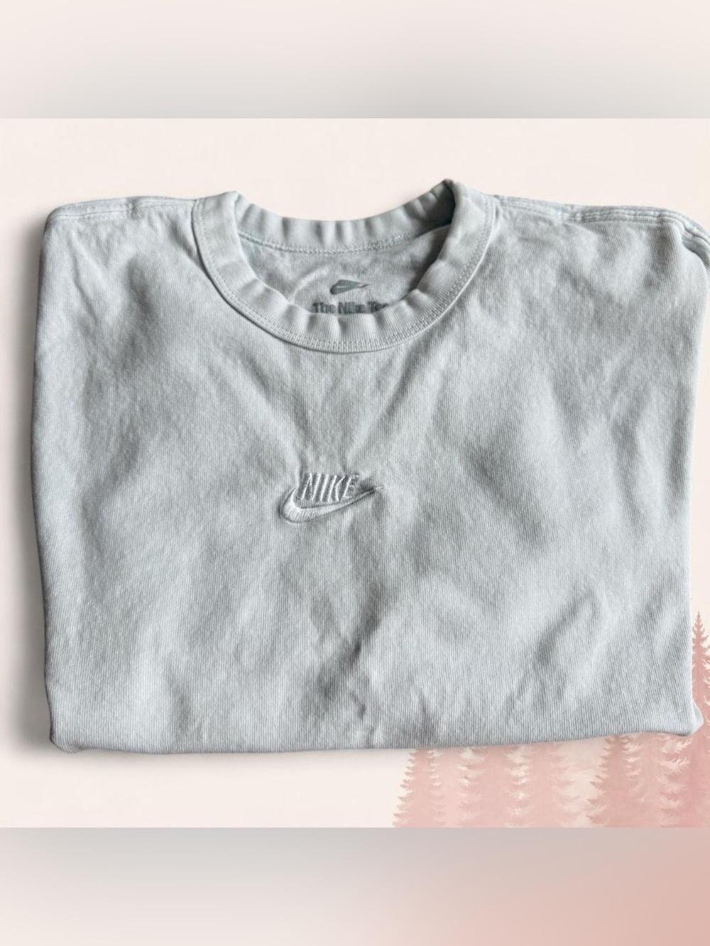 Nike Mini Embroidered Swoosh Cropped Tee – Women’s Size Small